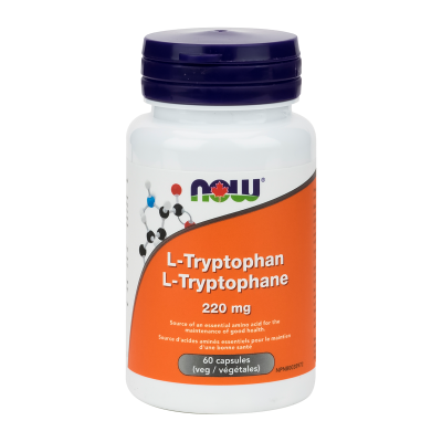 Now L-Tryptophan 220mg 60 Capsules