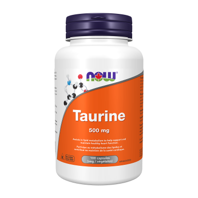 Now Taurine 500mg 100 Capsules