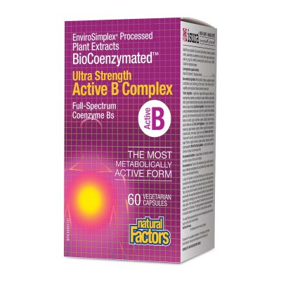 Natural Factors Active B Complex Ultra Strength 60 Capsules