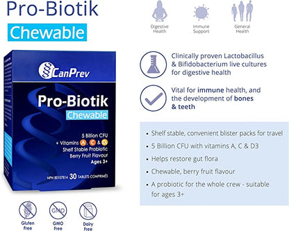 CanPrev Pro-Biotik 30 Chews