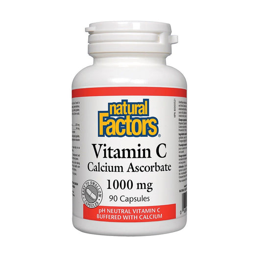 Natural Factors Vitamin C Calcium Ascorbate 1000mg 90 Capsules