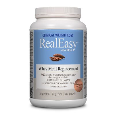 Natural Factors Real Easy With PGX Whey Meal Replacement Chocolate 940g