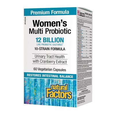 Natural Factors Women's Multi Probiotic 12 Billion 60 Veggie Caps