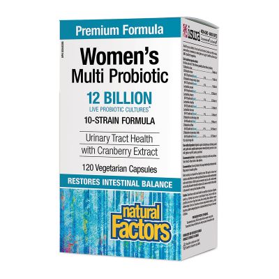 Natural Factors Women's Multi Probiotic 12 Billion 120 Veggie Caps