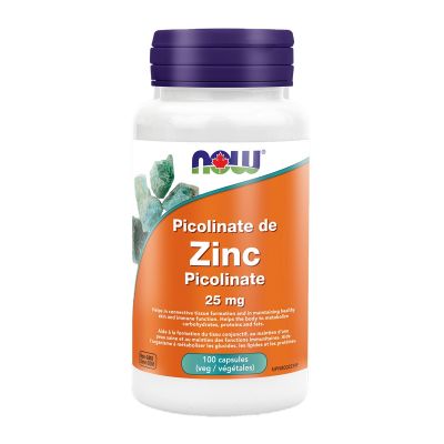 Now Zinc Picolinate 25mg 100 Veggie Capsules